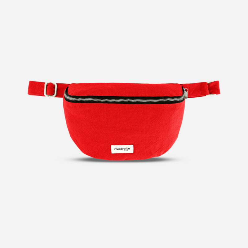 Le sac banane - Custine - Polycoton Recyclé Rouge Poppy