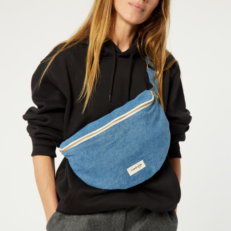 XL le sac banane - Custine - Denim Clair recyclé