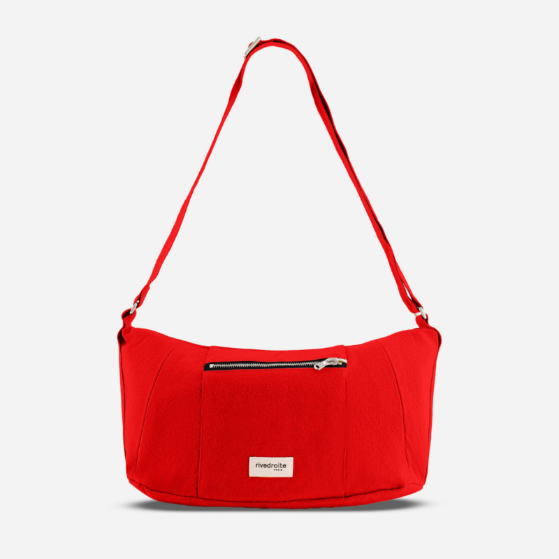 Charlot le sac crossbody - Mini - Polycoton Recyclé Rouge Poppy