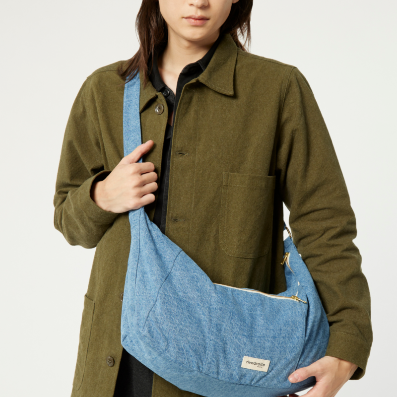 Le sac Crossbody - Charlot - Denim Clair recyclé