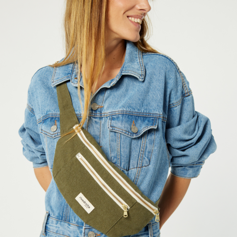 Le sac banane - Orsel - Coton recyclé Kaki