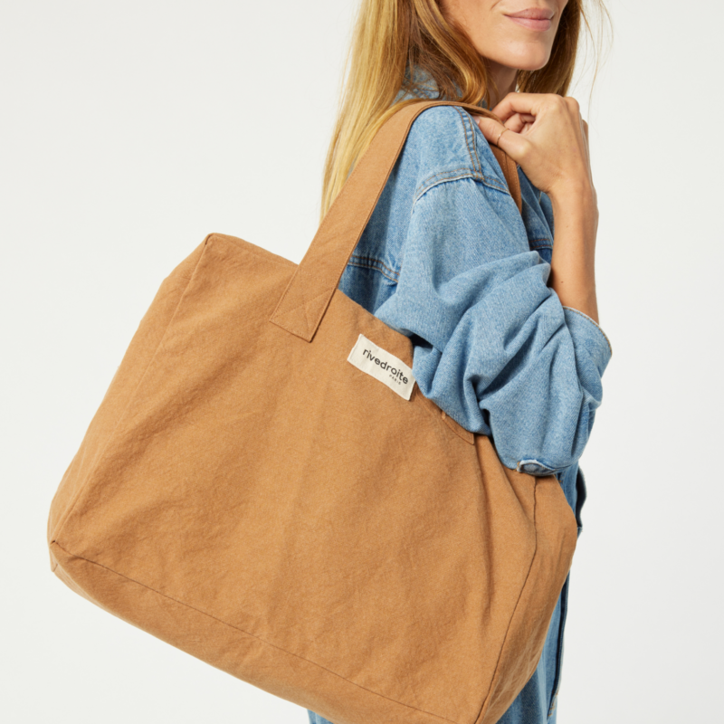 Le sac 24 heures - Célestins - Coton recyclé camel