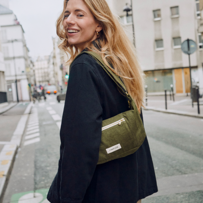 XS le sac à main - Charlot - Polycoton Recyclé Kaki