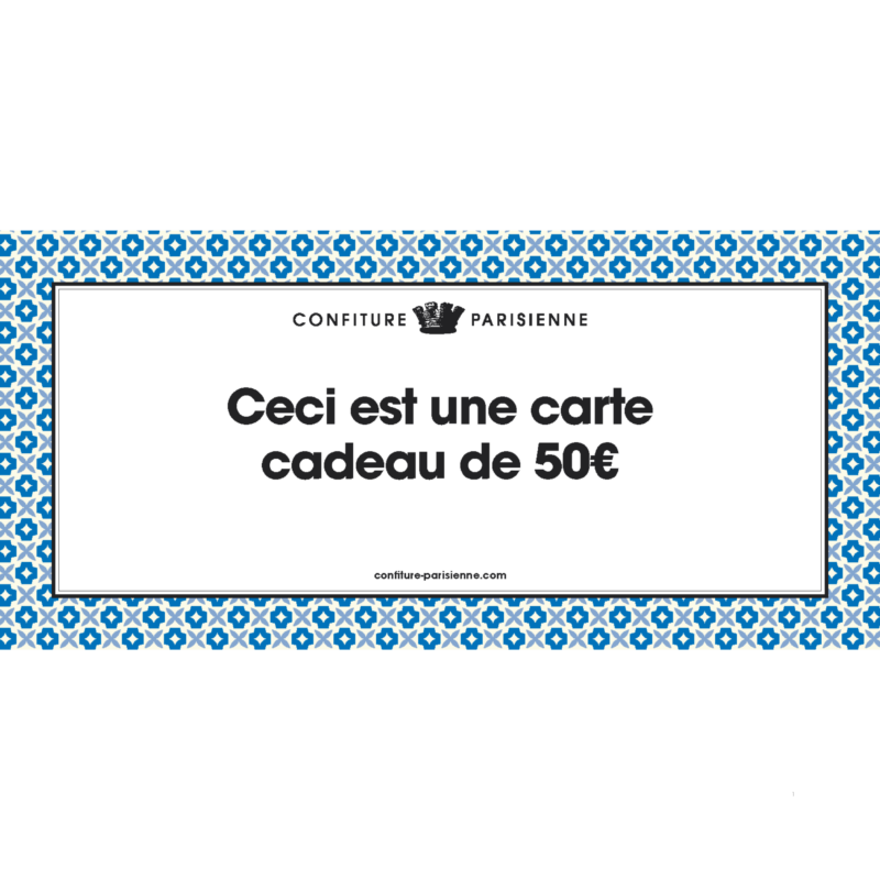 Cadeau 50€, 100€ ou 150€ - Carte