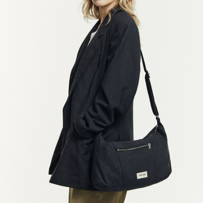 Charlot le sac Crossbody - Mini - Coton Recyclé Noir