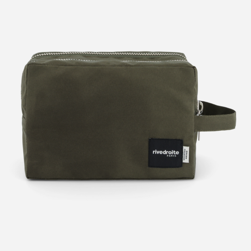 La trousse de toilette - Charonne - Polyester recyclé Vert Kaki
