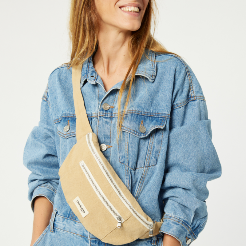 Le sac banane - Orsel - Coton recyclé Beige Sable