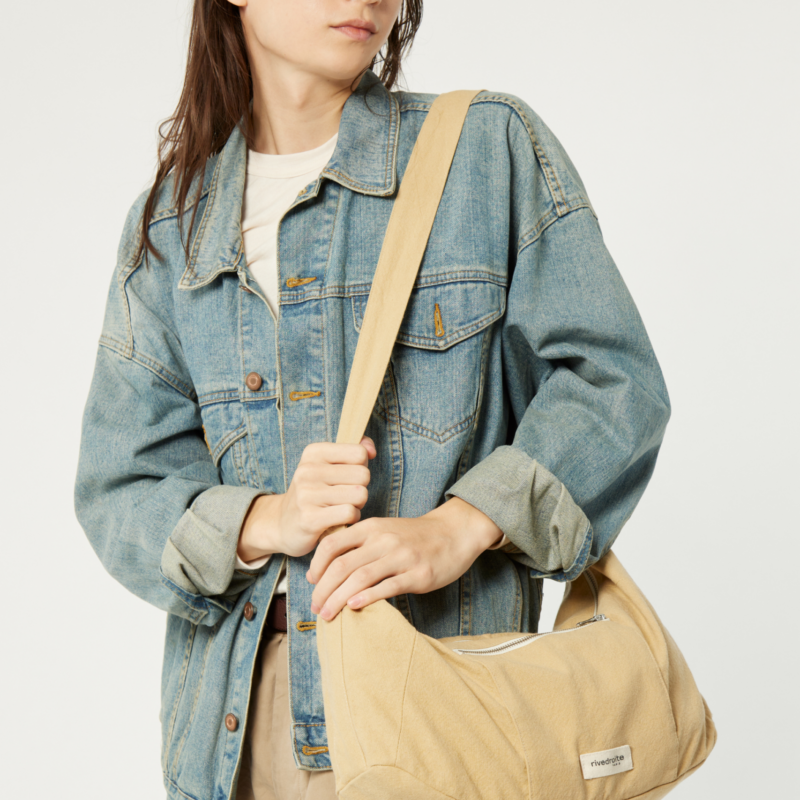 Rive Droite Paris — Le sac Crossbody - Charlot - Coton recyclé Beige
