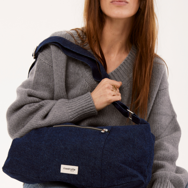 Le sac Crossbody - Charlot - Denim Brut recyclé