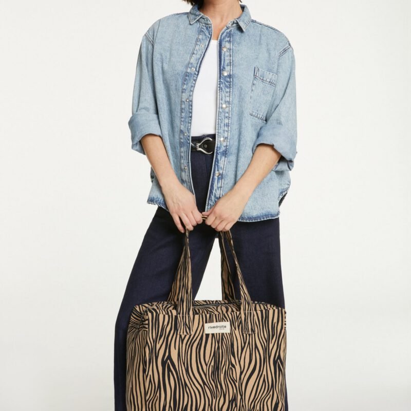 Le sac 24 heures - Célestins - Coton recyclé Zèbre