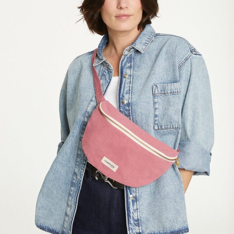 Rive Droite Paris — Le sac banane - Custine - Coton recyclé bois de rose