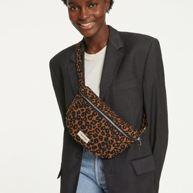 Le sac banane - Custine - Coton recyclé Léopard