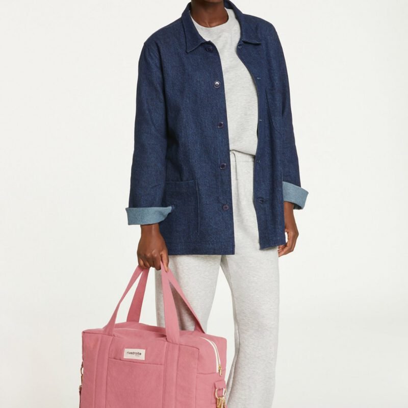 L'anti sac à langer - Darcy - Coton recyclé Bois de Rose