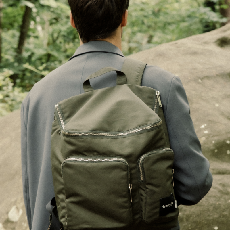 Le sac à dos - Abel - Polyester recyclé Vert Kaki