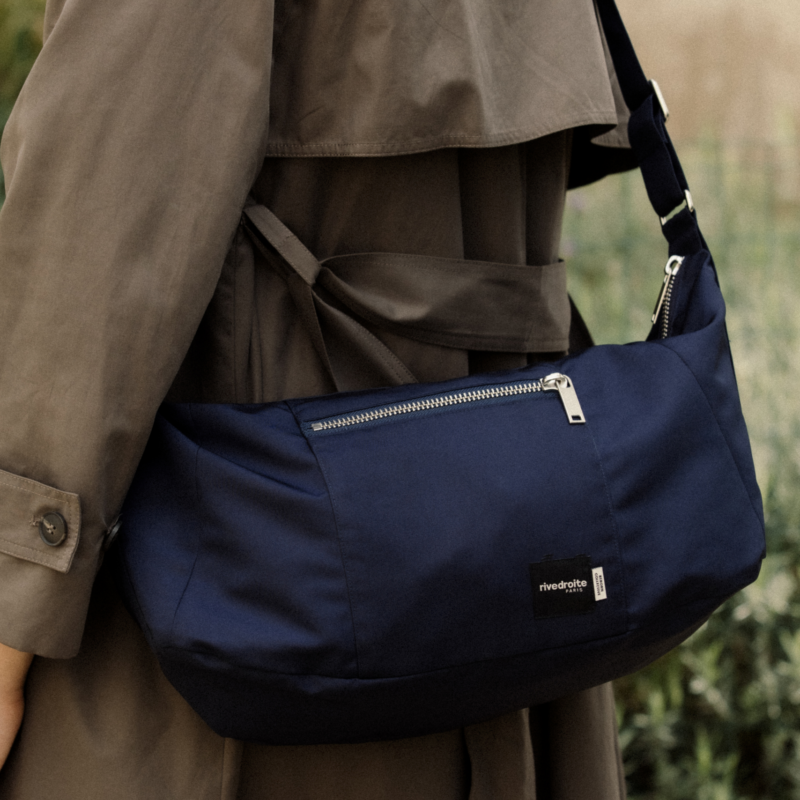 Charlot le sac Crossbody - Mini - Polyester recyclé Bleu Marine