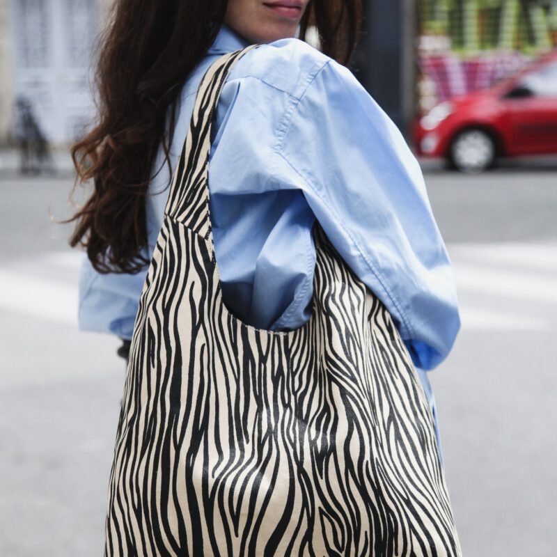 Le sac hobo - Richelieu - Polycoton Recyclé Zèbre