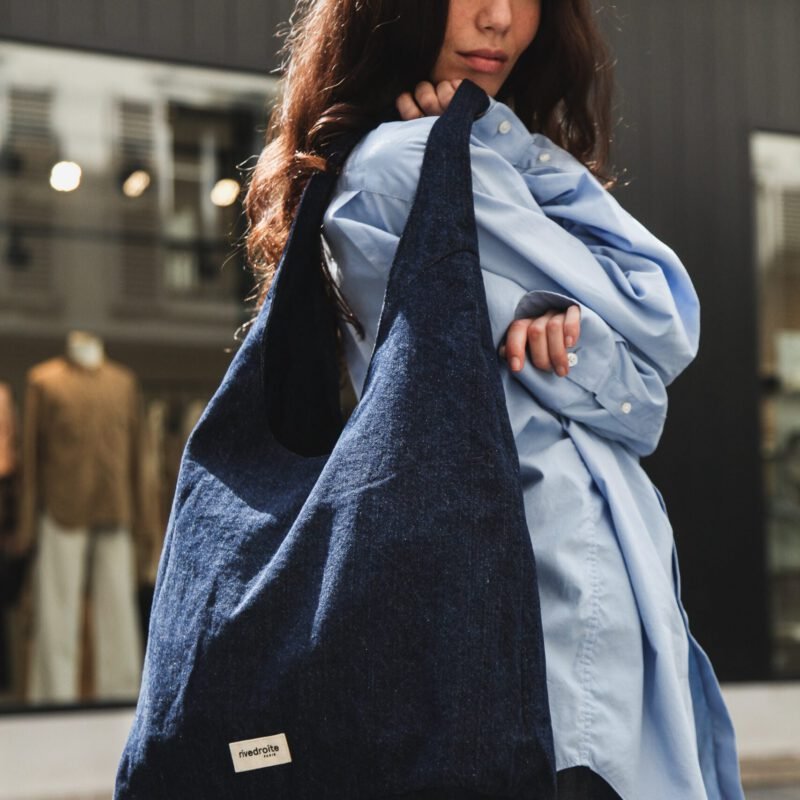 Le sac hobo - Richelieu - Denim Brut recyclé