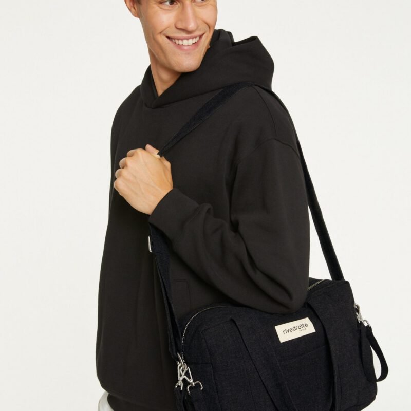 Darcy l'anti-sac à langer - Mini - Coton recyclé Noir