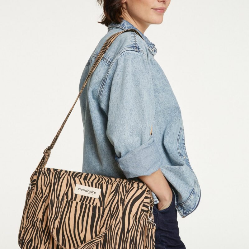 Darcy l'anti-sac à langer - Mini - Coton recyclé Zèbre