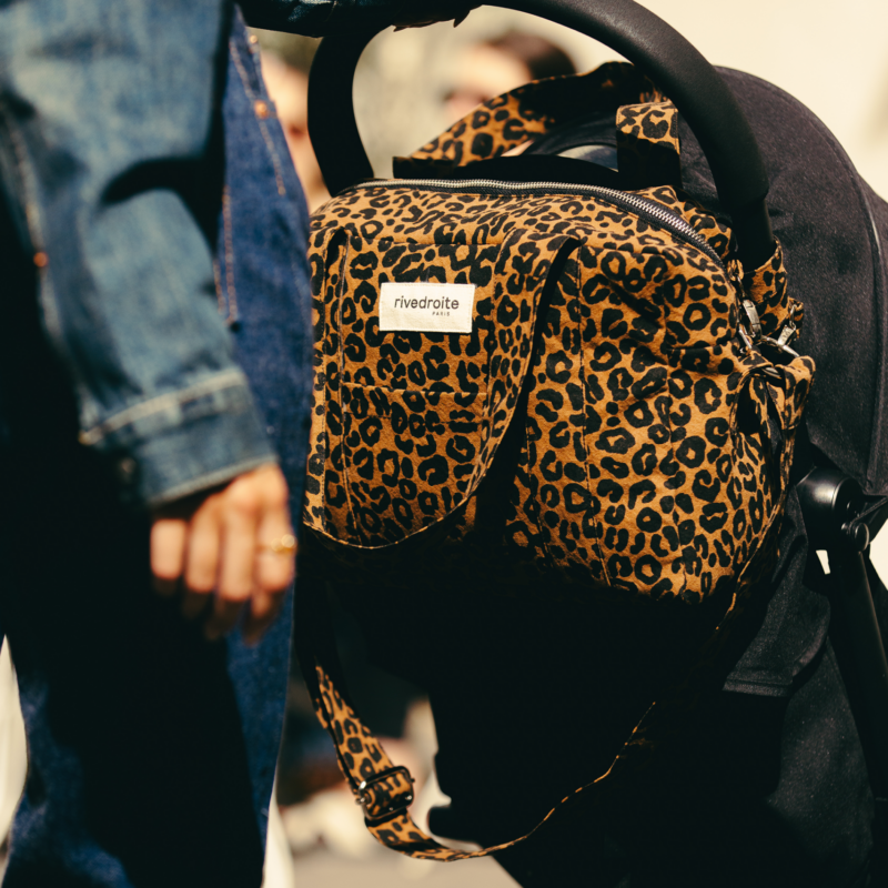 Darcy l'anti-sac à langer - Mini - Coton recyclé Léopard