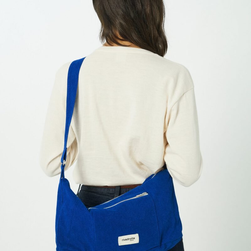 Charlot le sac crossbody - Mini - Polycoton Recyclé Bleu Indigo