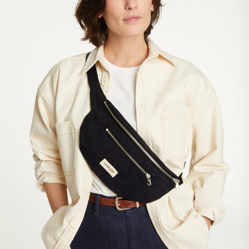 Le sac banane - Orsel - Coton recyclé Noir