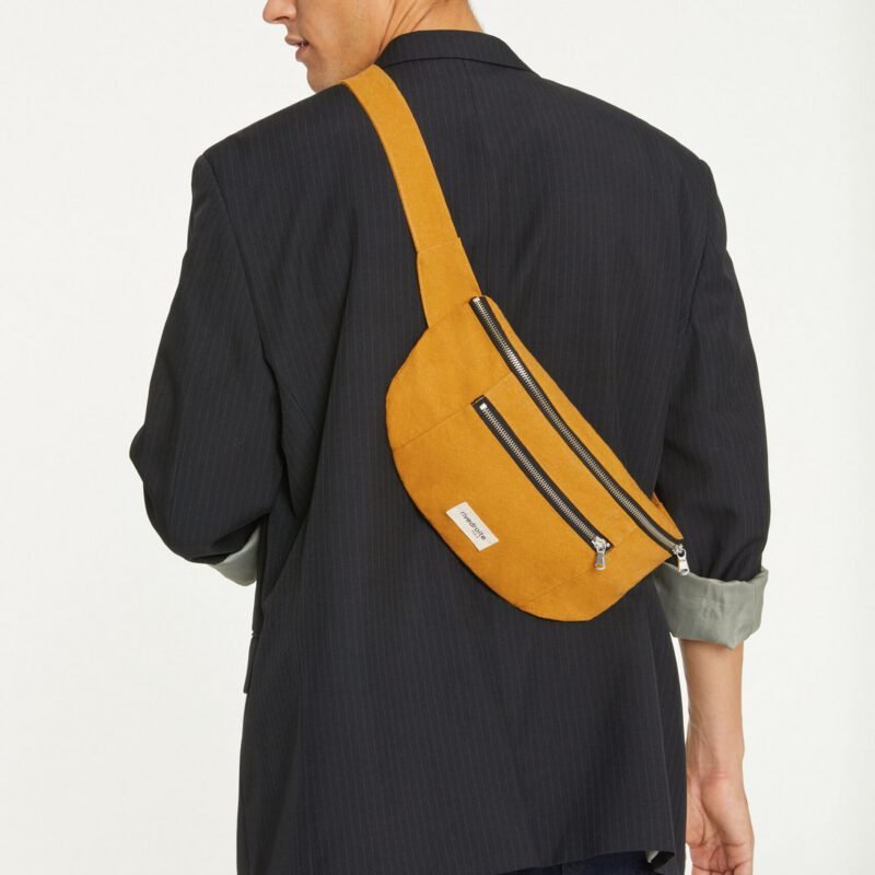 Le sac banane grand format - Orsel - Coton recyclé Moutarde