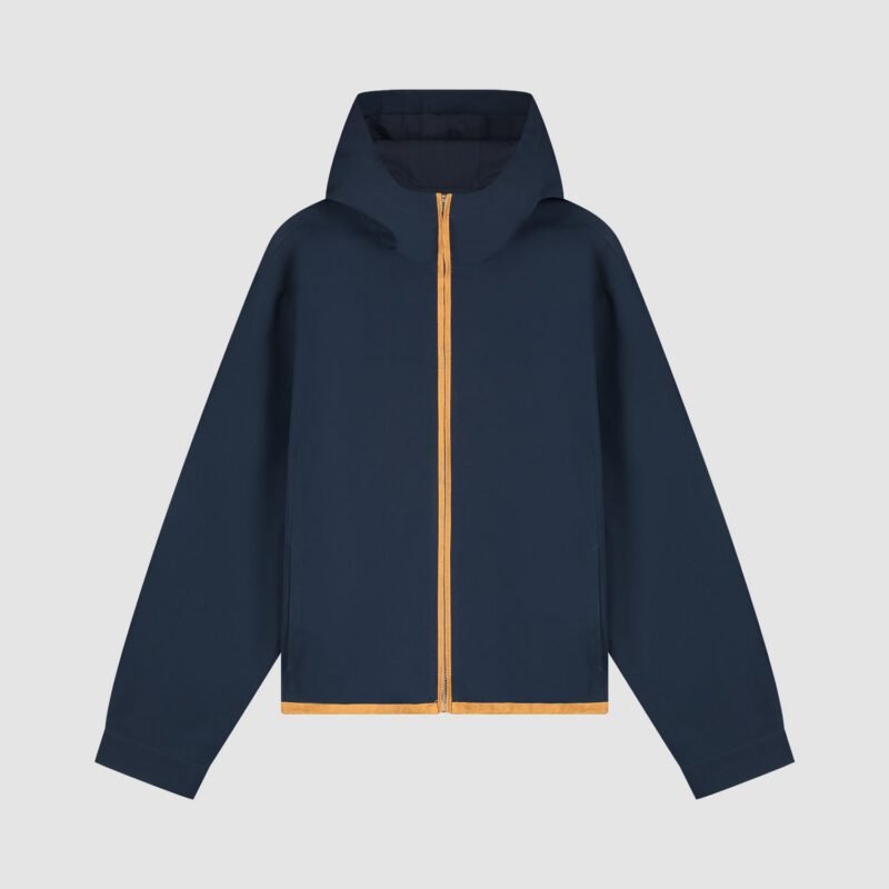 Veste à Capuche Lin - Marine