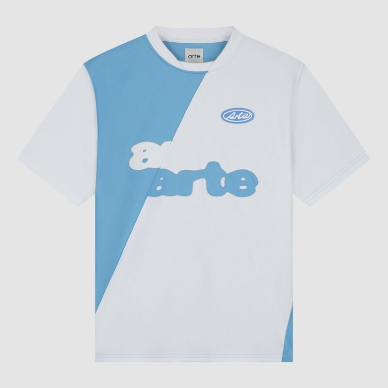 T-Shirt Football - Bleu/Blanc