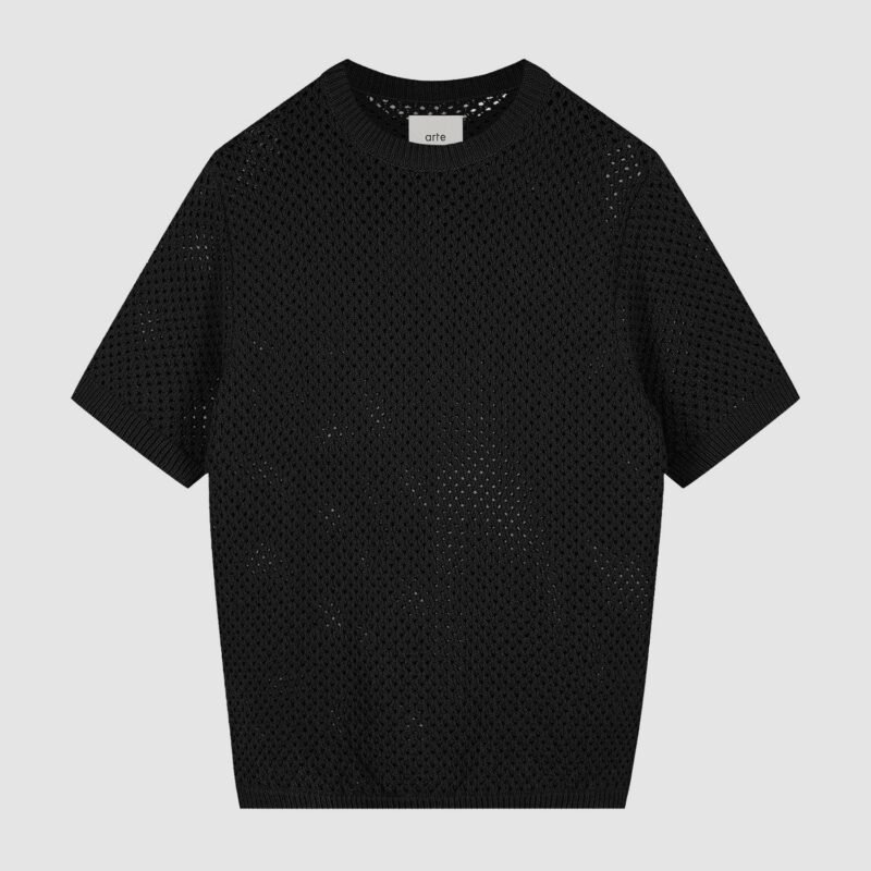 T-Shirt Crochet - Noir