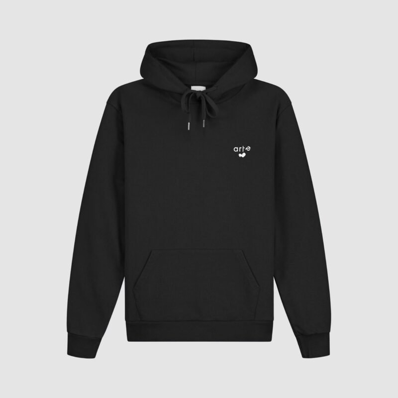Hoodie Logo Cœur - Noir