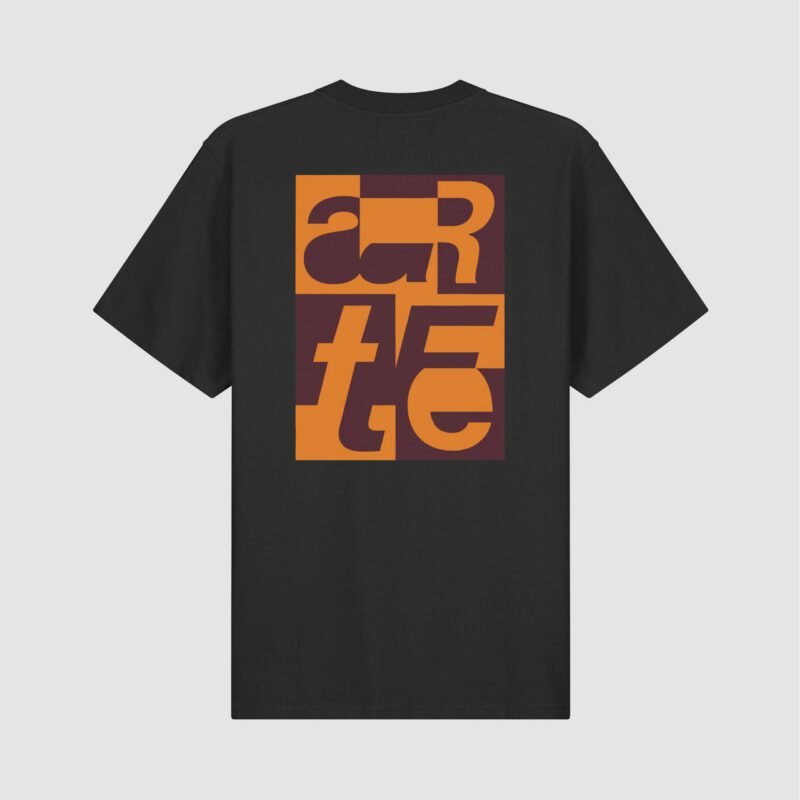 T-Shirt Graphique Dos - Noir