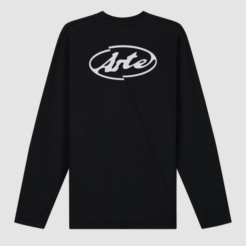 Manches Longues Logo Cercle - Noir - Noir Satiné