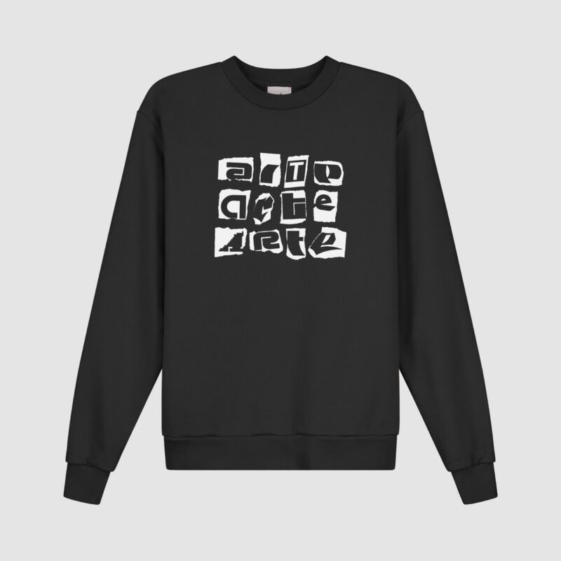 Crewneck Multi Logo - Noir
