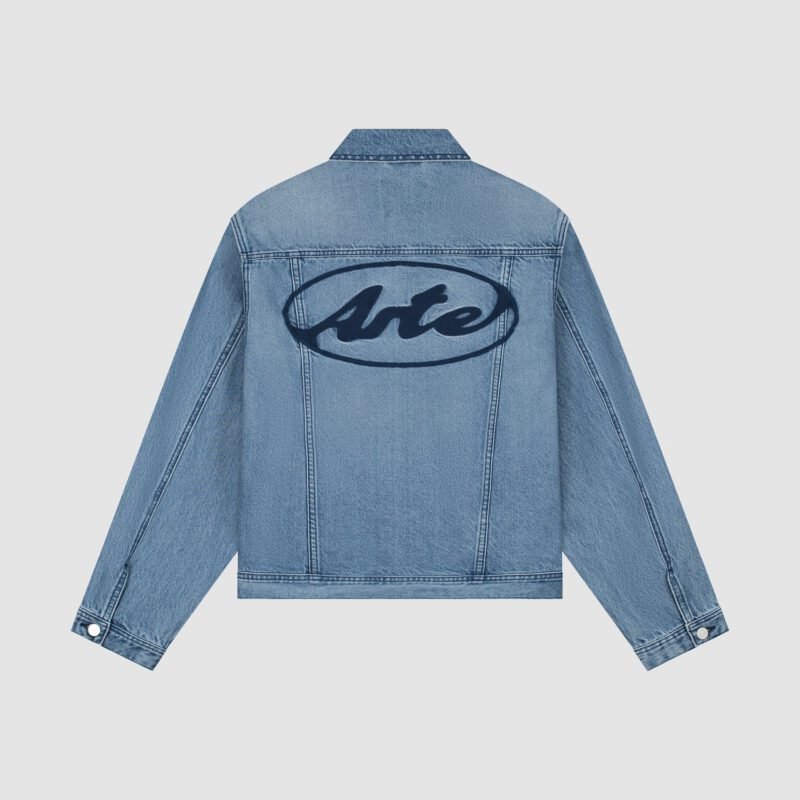 Veste Denim Logo Cercle - Denim Délavé