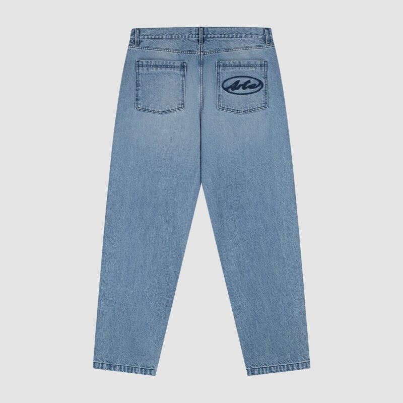 Pantalon Logo Cercle - Denim Délavé