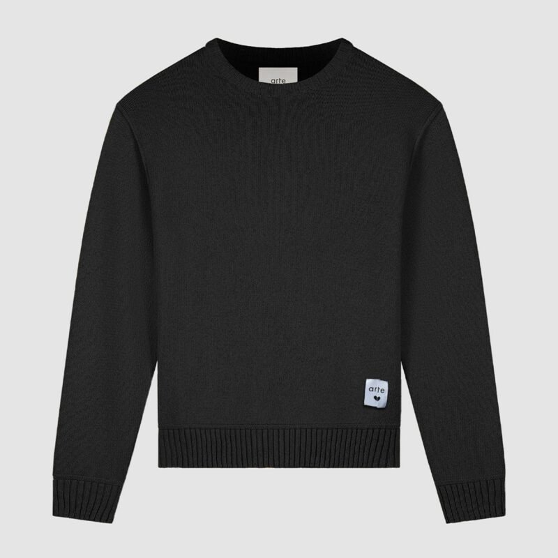 Pull Tricoté Réversible - Noir