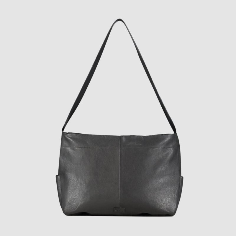 Sac Cuir Oversize - Noir
