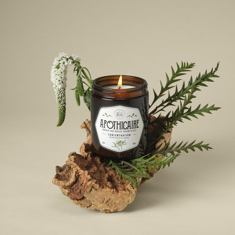 Huile Essentielle Concentration - Bougie Parfumée