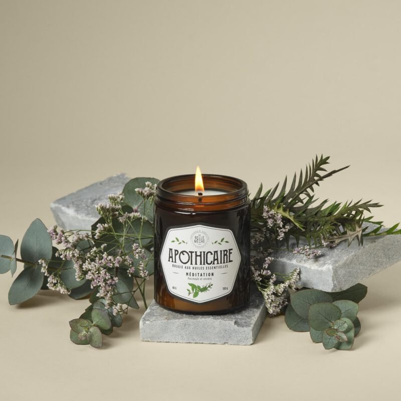 Huile Essentielle Méditation - Bougie Parfumée