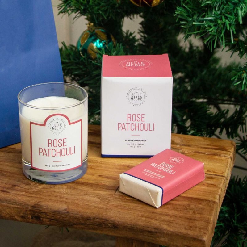 Rose Patchouli (bougie + savon) - Duo Naturel