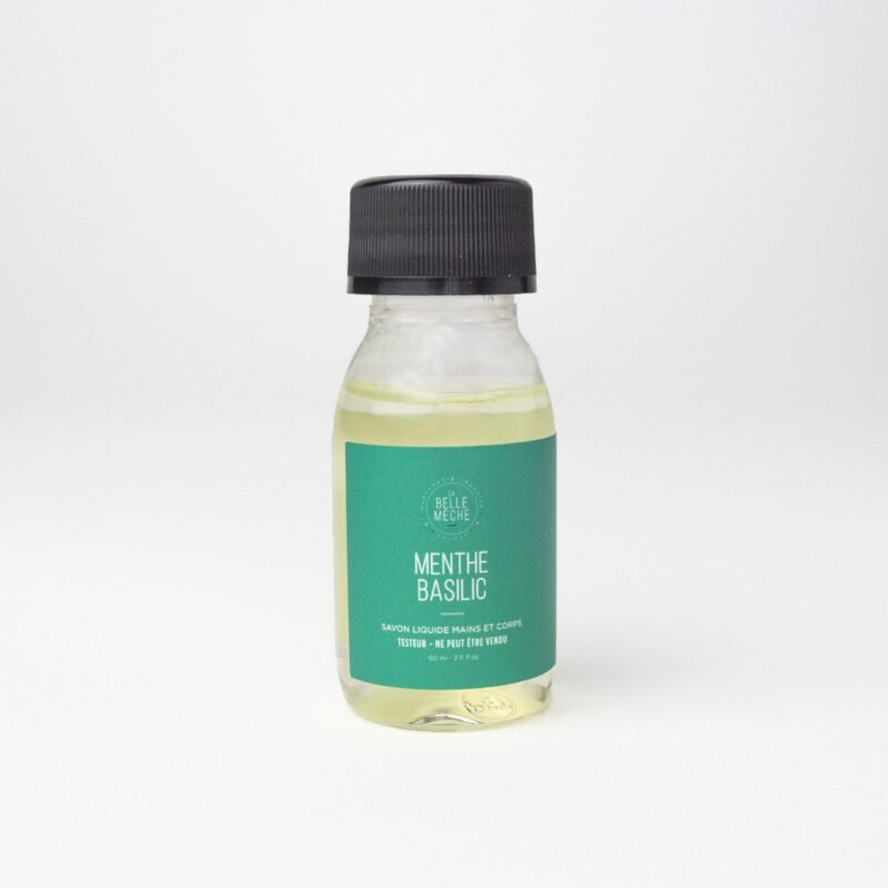 Savon Liquide parfumé Menthe Basilic - Testeur